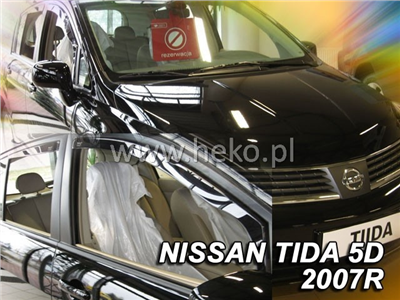 Ofuky oken Nissan Tiida 2007-2012 (4 díly, hatchback)