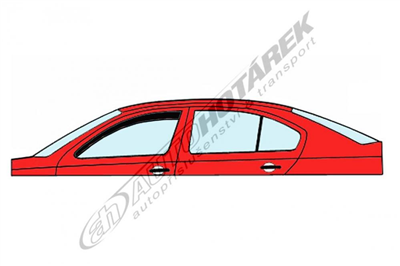 Ofuky oken Chrysler Grand Voyager 2008- (přední, 5 dveří)