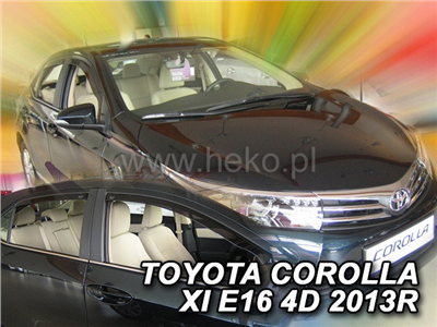 Ofuky oken Toyota Corolla 2013- (4 dveře, 4 díly)