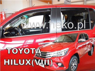 Ofuky oken Toyota Hilux 2015- (4 dveře, 4 díly)