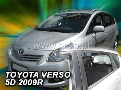 Ofuky oken Toyota Verso 2009- (5 dveří, 4 díly)