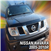 Deflektor kapoty Nissan Navara 2005-2014  (4 dveře, Pick-Up 