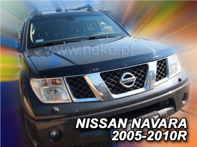 Deflektor kapoty Nissan Navara 2005-2014  (4 dveře, Pick-Up D40)