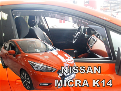 Ofuky oken Nissan Micra 2017- (5 dveří, přední)