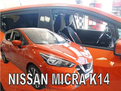 Ofuky oken Nissan Micra 2017- (5 dveří, 4 díly)