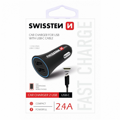 USB adaptér 2x + USB-C kabel