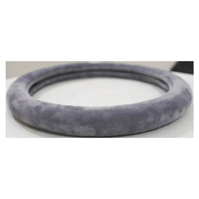 Plyšový potah na volant (šedý, průměr 38cm)