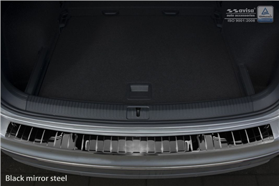 Ochranná lišta hrany kufru VW Tiguan 2016- (tmavá, chrom)