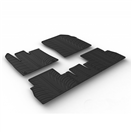 Gledring 0725 Gumové autokoberce Opel Combo 2018-  (oválné fixace, nesklopná sedačka spolujezdce)