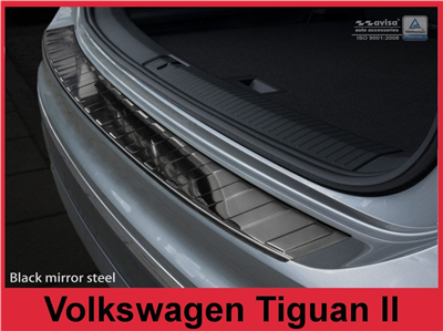 Ochranná lišta hrany kufru VW Tiguan 2016- (Allspace, tmavá, chrom)
