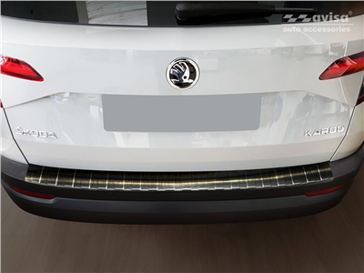 Ochranná lišta hrany kufru Škoda Karoq 2017-2022 (tmavá, matná)