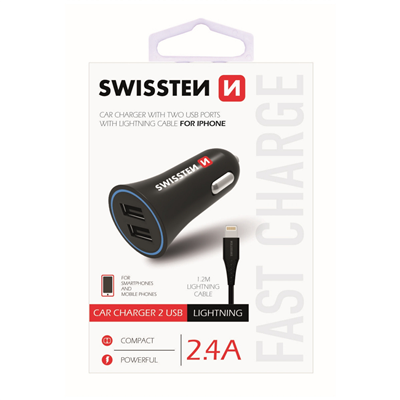 USB adaptér 2x + Lightning kabel (Apple)