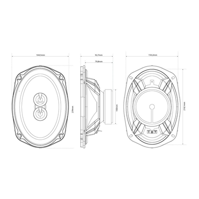 Reproduktory MTX Audio TR69C (16x24cm)