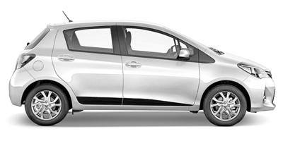Boční ochranné lišty Toyota Yaris 2010-2020 (5 dveří)