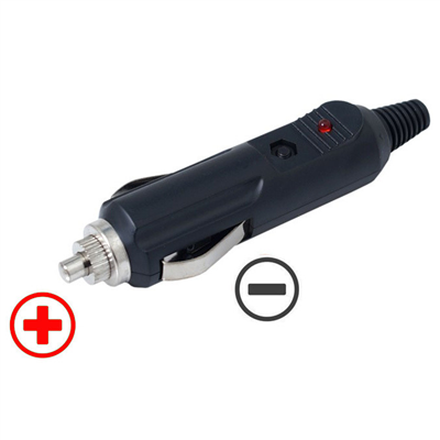 Zástrčka do autozapalovače s pojistkou (12V i 24V)
