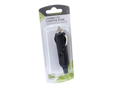 Zástrčka do autozapalovače s pojistkou (12V i 24V)