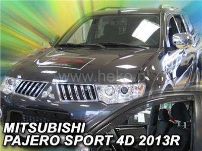 Ofuky oken Mitsubishi Pajero Sport 2012- (přední)