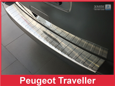Ochranná lišta hrany kufru Peugeot Traveller 2016- (lakovaný nárazník, matná)