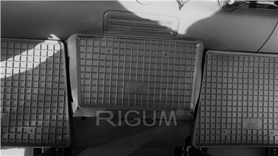 Gumové autokoberce Renault Trafic 2014- (druhá řada, topení, 2 dveře)