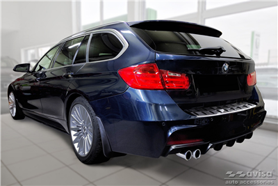 Zesílená ochranná lišta hrany kufru BMW 3 2012-2019 (combi, matná)