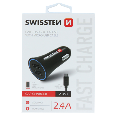 USB adaptér 2x + microUSB kabel