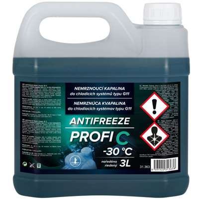 Chladicí kapalina VELVANA do -30°C (3l, G11, zelená)
