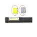 svítilna s 3W COB LED + 1 LED, magnetem a klipem, na 3 bater