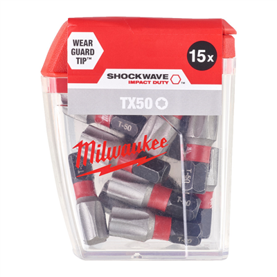 Šroubovací bity ShW TX50 25mm-15ks