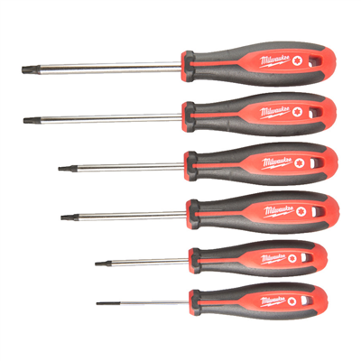 Trojlamelová sada skrutkovačov Torx - 6 ks
