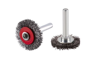 kotouč drátěný plochý SRBWGS, průměr 30 mm, výška 12 mm, dřík 6 mm