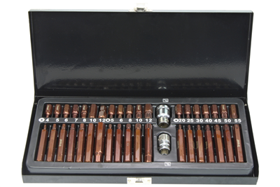 bity 10 mm, Inbus - Torx - XZN, S2, sada 40 dielov