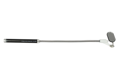 zrcátko inspekční 25 x 50 mm, délka 530 mm, ohebné, s osvětlením