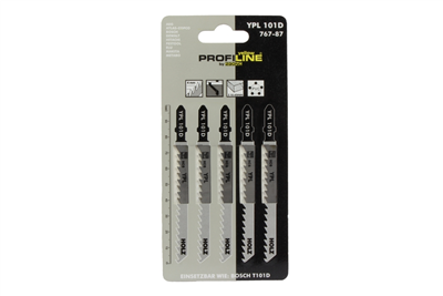 pilový plátek do přímočaré pily 4,0 mm - 6zubů / 25x75 mm, dřevo,PVC