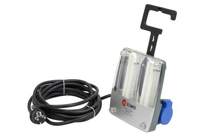 montážna lampa 230V/18W s objímkou, IP44 - VÝPREDAJ 