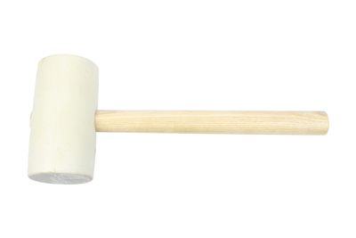 gumová palička, priemer 75 x 135 mm, 1000 g, biela ~
