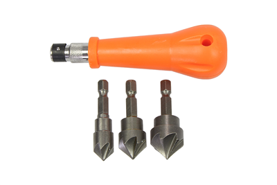 záhlbníky 12, 16, 19 mm, 3v1 s rukoväťou, sada 4 kusov