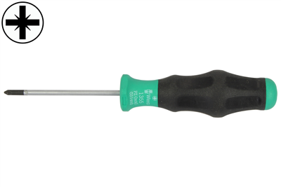 Skrutkovač krížový PZ2x100 mm, 6-hranná stopka, 1355SK - VÝPREDAJ 