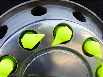 Indikátor povolení matic 30 mm horní, pro nákladní auta a autobusy, plast - Dustite LR