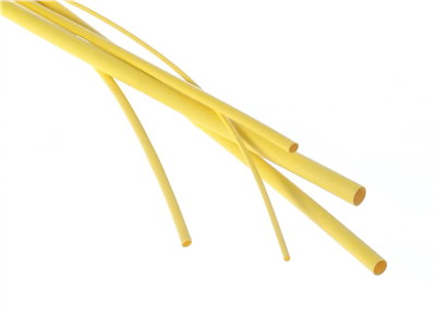 Bužírka - hadička smršťovací 3,2/1,6 mm, délka 1 m, polyetylen - žlutá