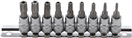 BGS technic 2165 1/4 skrutkovacie hlavice TORX s tamper profilom TT10-TT50, sada 9 kusov na tyči - BGS 2165