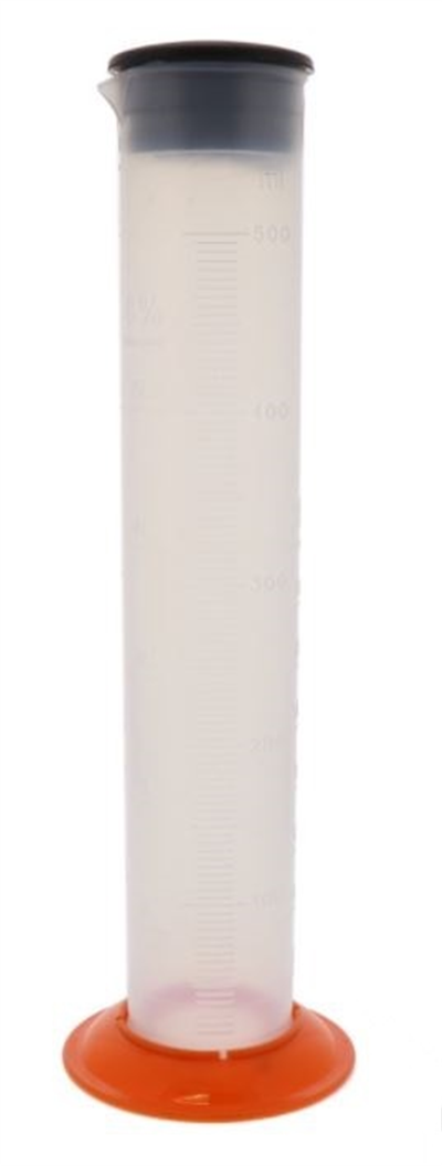 Odmerka 500 ml, odmerný valec s uzáverom, plast