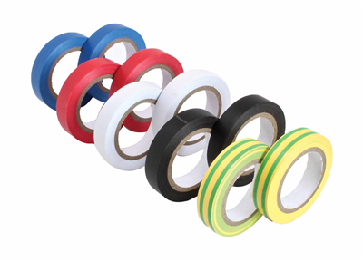 Izolační pásky elektrikářské 12 mm x 10 m, různé barvy, 10 ks