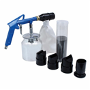 Satra S-SG6PS Pneumatická pieskovacia pištoľ, ručný pieskovač + sada abrazív a trysiek