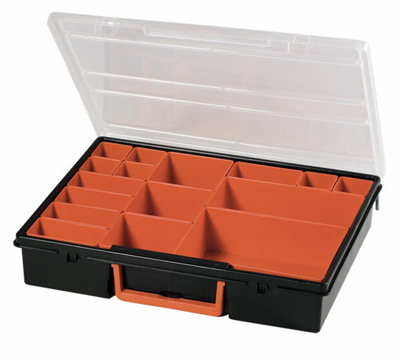 Organizér 330x270x70 mm, 16 priehradiek, plast