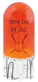 Amio 01001 Halogénové žiarovky WY5W T10 5W W2.1x9.5d AMBER 24V 10ks