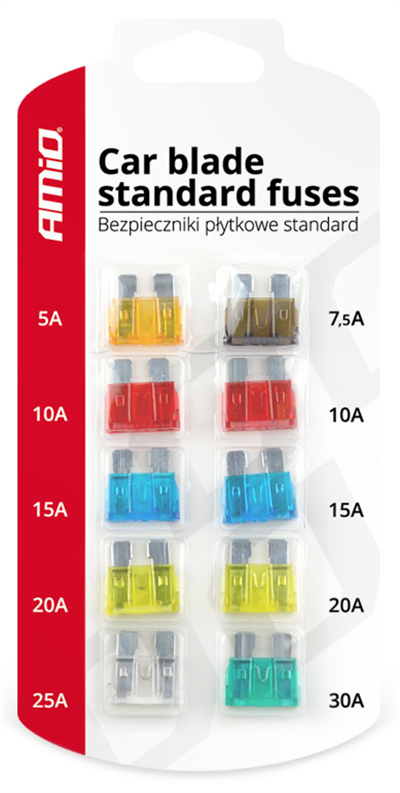 Autopoistky 10ks blister Standard