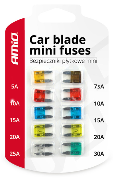 Autopoistky 10ks blister Mini