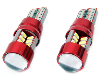 LED žiarovky CANBUS 27SMD 3014 T10e (W5W) White 12V/24V