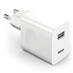 RYCHLONABÍJEČKA USB, QC 3.0, 24 W, BÍLÁ