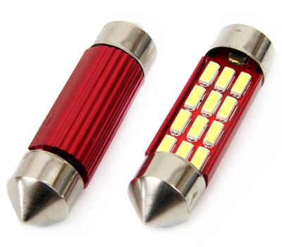LED žiarovky CANBUS 4014 12SMD Festoon C5W C10W C3W 36mm White 12V/24V